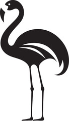 Feathered Finesse Flamingo Logo Vectorized Striking Beauty Vector Flamingo Symbol