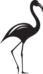 Obraz premium Regal Avian Presence Vector Flamingo Logo Chic Feathered Elegance Flamingo Emblem in Vector