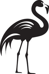 Artistic Avian Finesse Vector Flamingo Symbol Elegant Avian Dynamics Flamingo Logo in Vector