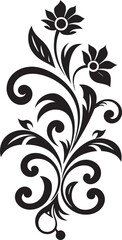 Floral Embrace Vector Logo Brilliance Garden Chic Decorative Element Icon