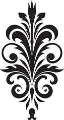 Artistic Bloom Decorative Icon Design Enchanting Petals Floral Emblem Vector