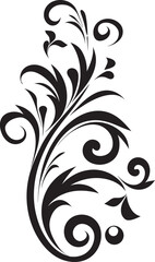 Blossom Reverie Decorative Element Emblem Floral Melody Emblem Icon Design