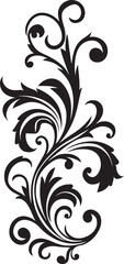 Artistic Flourish Vector Floral Emblem Flourishing Petals Decorative Icon Design