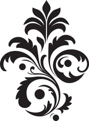 Petals Elegance Vector Floral Emblem Whimsical Blossoms Decorative Emblem Logo