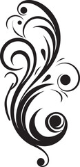 Artistic Petals Vector Emblem Logo Flourishing Elegance Decorative Floral Emblem