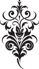 Floral Melody Emblem Icon Logo Elegance in Blooms Vector Floral Emblem
