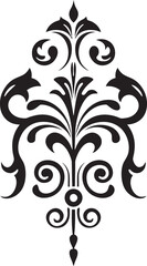 Stylish Botanicals Decor Element Icon Chic Flourish Elegant Vector Logo