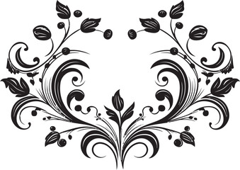 Timeless Botanicals Decor Element Icon Opulent Blossoms Vector Logo Icon