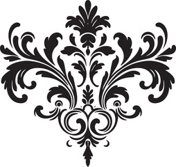 Ornate Floral Patterns Vector Logo Natures Embellishment Decor Element Logo