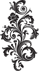 Floral Extravaganza Vector Logo Icon Finesse in Foliage Decor Element Logo