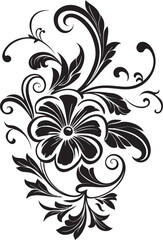 Elegance Through Florals Decor Element Logo Luxe Botanical Accents Vector Logo Design