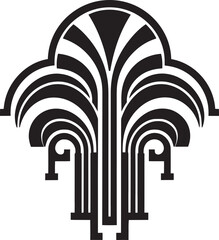 Deco Shapes in Motion Logo Design Vector Angular Deco Brilliance Geometric Icon Emblem