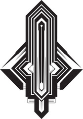 Angular Deco Brilliance Geometric Icon Emblem Chromatic Deco Geometry Logo Vector Icon
