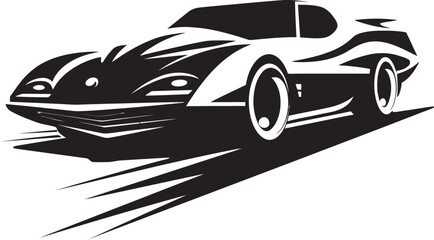 Dynamic Sports Car Symbol Logo Icon Design Velocity in Motion Sports Car Logo Vector