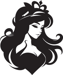 Royal Aura Unfurled Vector Logo Design Tiaras Majesty Unveiled Iconic Emblem Icon