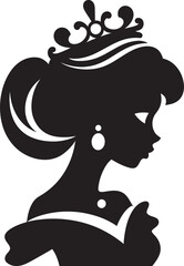 Courtly Elegance Revealed Logo Vector Design Princess Persona Illuminated Iconic Logo Design