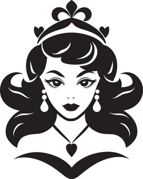 Noble Tiara Unveiled Logo Design Emblem Regal Heiress Illuminated Iconic Logo Design