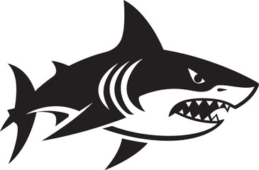Oceanic Threat Shark Logo Vector Seafaring Monarch Iconic Logo Design