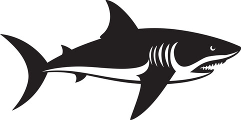 Sharks Ferocity Iconic Emblem Design Coastal Conqueror Logo Vector Design