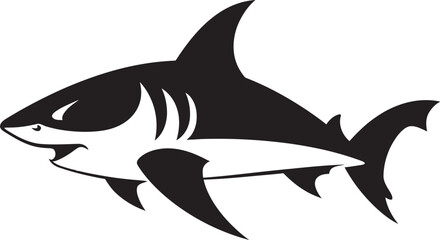 Coastal Conqueror Logo Vector Design Majestic Shark Majesty Iconic Emblem Icon
