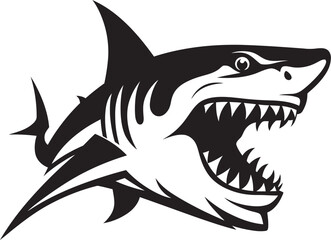 Oceanic Sovereign Unleashed Vector Logo Design Sharks Dominion Unleashed Iconic Emblem Design