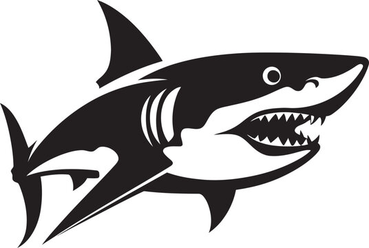 Sharks Maritime Presence Unleashed Iconic Emblem Icon Coastal Tyrant Revealed Logo Vector Design