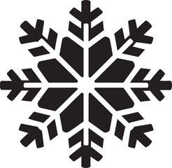 Winters Charm Snowflake Logo Design Frozen Whimsy Iconic Snowflake Vector