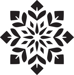 Crystal Essence Unveiled Iconic Emblem Design Snowflake Serenity Revealed Logo Icon Vector