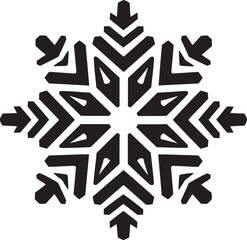 Glacial Beauty Illuminated Vector Logo Design Snowflakes Grace Unveiled Iconic Emblem Design