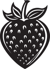 Ripe Red Strawberry Badge Berry Bliss Strawberry Logo Icon