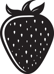 Natures Nectar Strawberry Emblem Design Fresh Flavor Strawberry Symbol