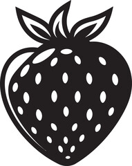 Natures Palette Strawberry Emblem Design Fresh Fusion Strawberry Symbol