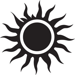 Daybreak Design Sun Badge Sunshine Spark Sun Logo Icon