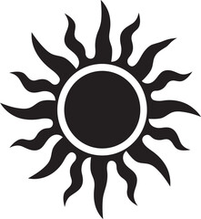 Daylight Dance Sun Emblem Solar Signature Sun Logo Icon