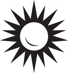 Sunburst Spark Sun Logo Icon Eternal Radiance Sun Emblem