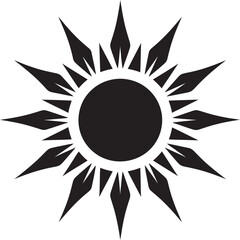 Dazzling Day Sun Symbolism Sunny Splendor Sun Logo Design