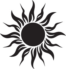 Glowing Glory Sun Symbol Aureate Arc Sun Logo