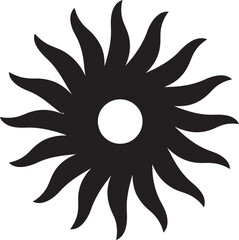 Vivid Vista Sun Icon Solar Signature Sun Emblem Design