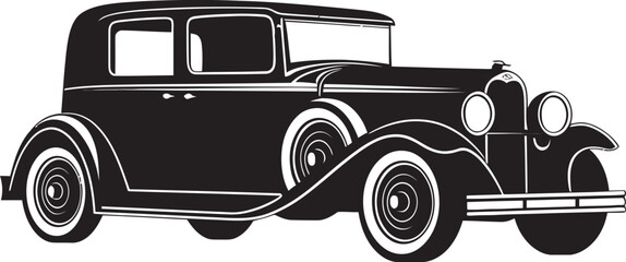 Old School Drive Vintage Automobile Icon Classic Cruise Vintage Car Emblem