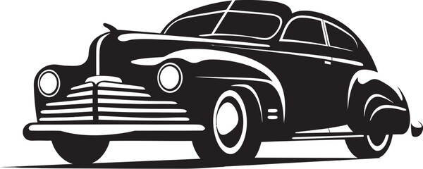 Nostalgia Revved Retro Car Mark Heritage Classic Car Logo Design