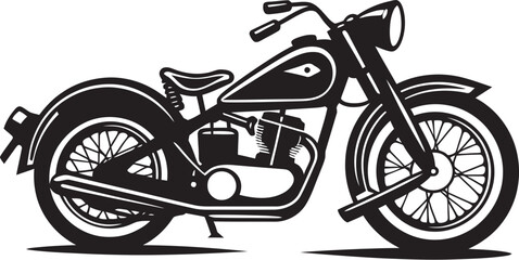 Retro Revival Motorbike Badge Vintage Vroom Bike Symbol