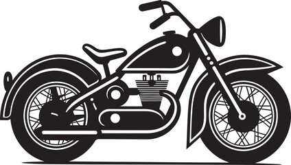 Vintage Vroom Bike Symbol Classic Charm Vintage Motorbike Insignia