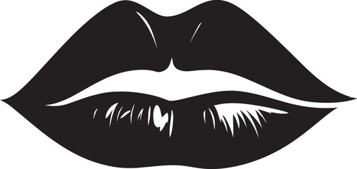 Elegance Enigma Lip Logo Temptress Trace Woman Lips Symbol