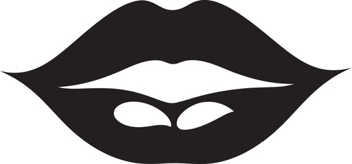 Glamours Grin Lip Insignia Subtle Seduction Lips Badge