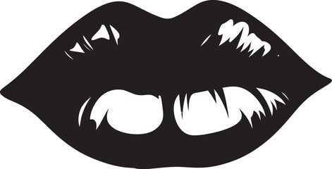 Femme Finesse Lips Logo Icon Luscious Whisper Woman Lips Emblem