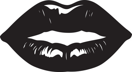 Sublime Seduction Woman Lips Icons Mesmerizing Kiss Lip Logo Collection