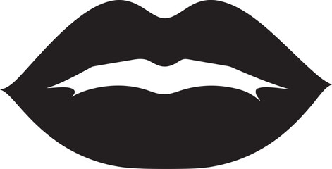 Artistic Kiss Vector Lip Logo Showcase Sensual Symmetry Lip Vector Icons