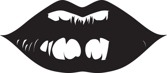 Iconic Allure Womans Lips Logo Set Artistic Kiss Vector Lip Logo Showcase