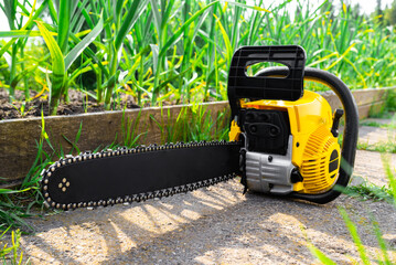 Naklejka premium Chainsaw