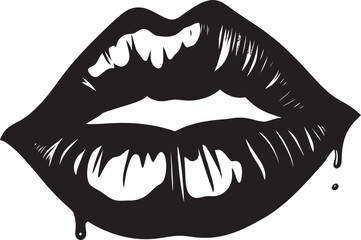 Feminine Finesse Woman Lips Logos Enchanting Expression Vector Lip Logos